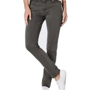 J. Jill Authentic Fit Slim Ankle Gray Jeans Mid Rise